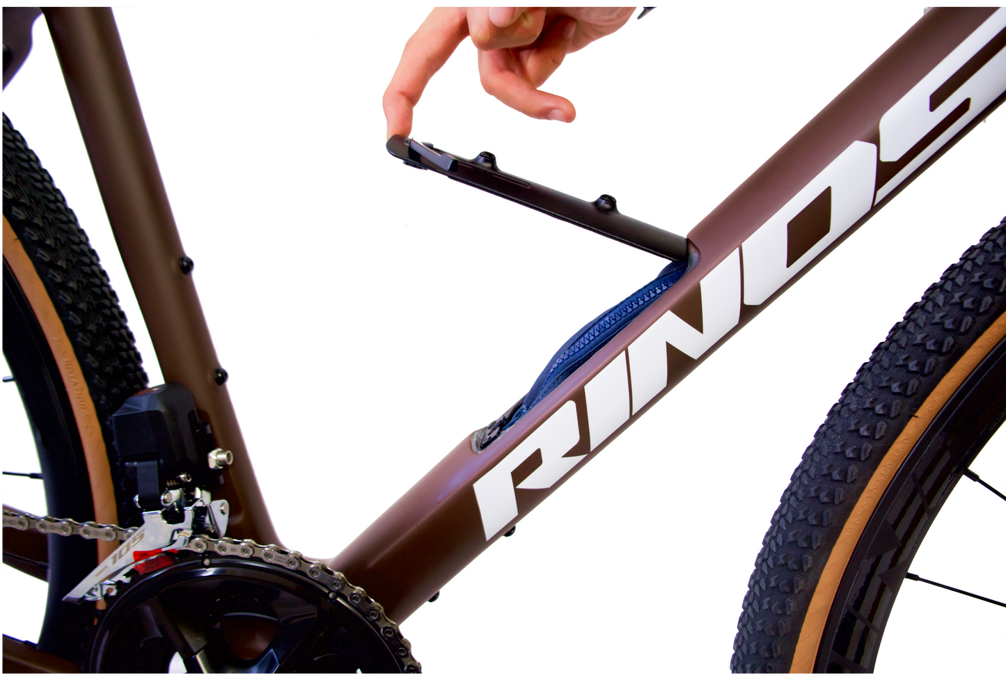 RINOS Carbon Gravel Bike Sandman8.0 Shimano 105 Di2 Coffee