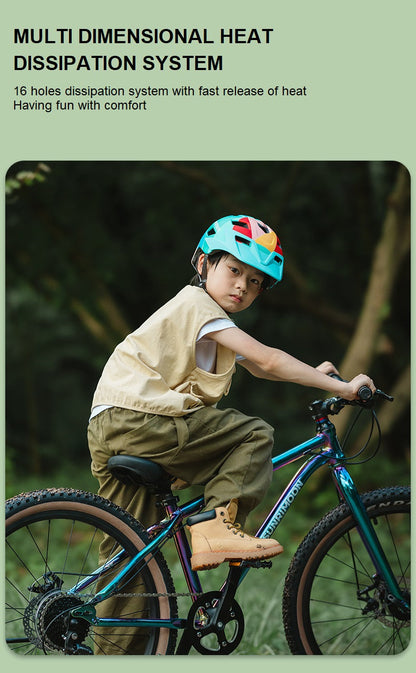 Sunrimoon Children Kids Helmet Lightweight with LED light