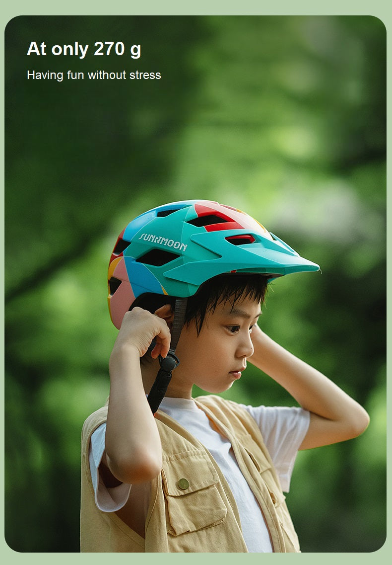 Sunrimoon Children Kids Helmet Lightweight with LED light Rinosbike