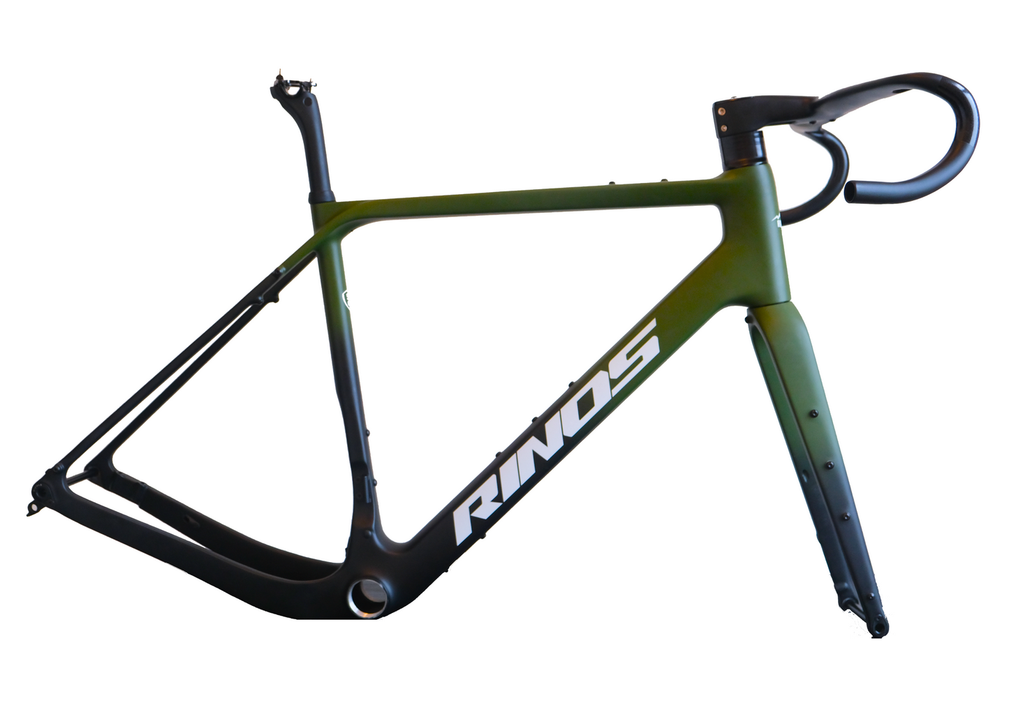 RINOS Frame set with fork seatpost handlebar carbon fiber T800