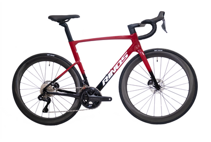 RINOS Carbon Road Bike Odin7.1 Shimano Ultegra Di2 Red XS with carbon wheels – 24 speeds