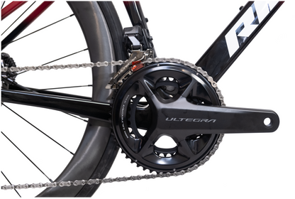RINOS Carbon Road Bike Odin7.1 Shimano Ultegra Di2 Red XS with carbon wheels – 24 speeds