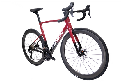 RINOS Carbon Road Bike Odin7.1 Shimano Ultegra Di2 Red XS with carbon wheels – 24 speeds