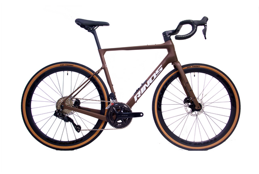 RINOS Carbon Gravel Bike Sandman8.0 Shimano 105 Di2 Coffee