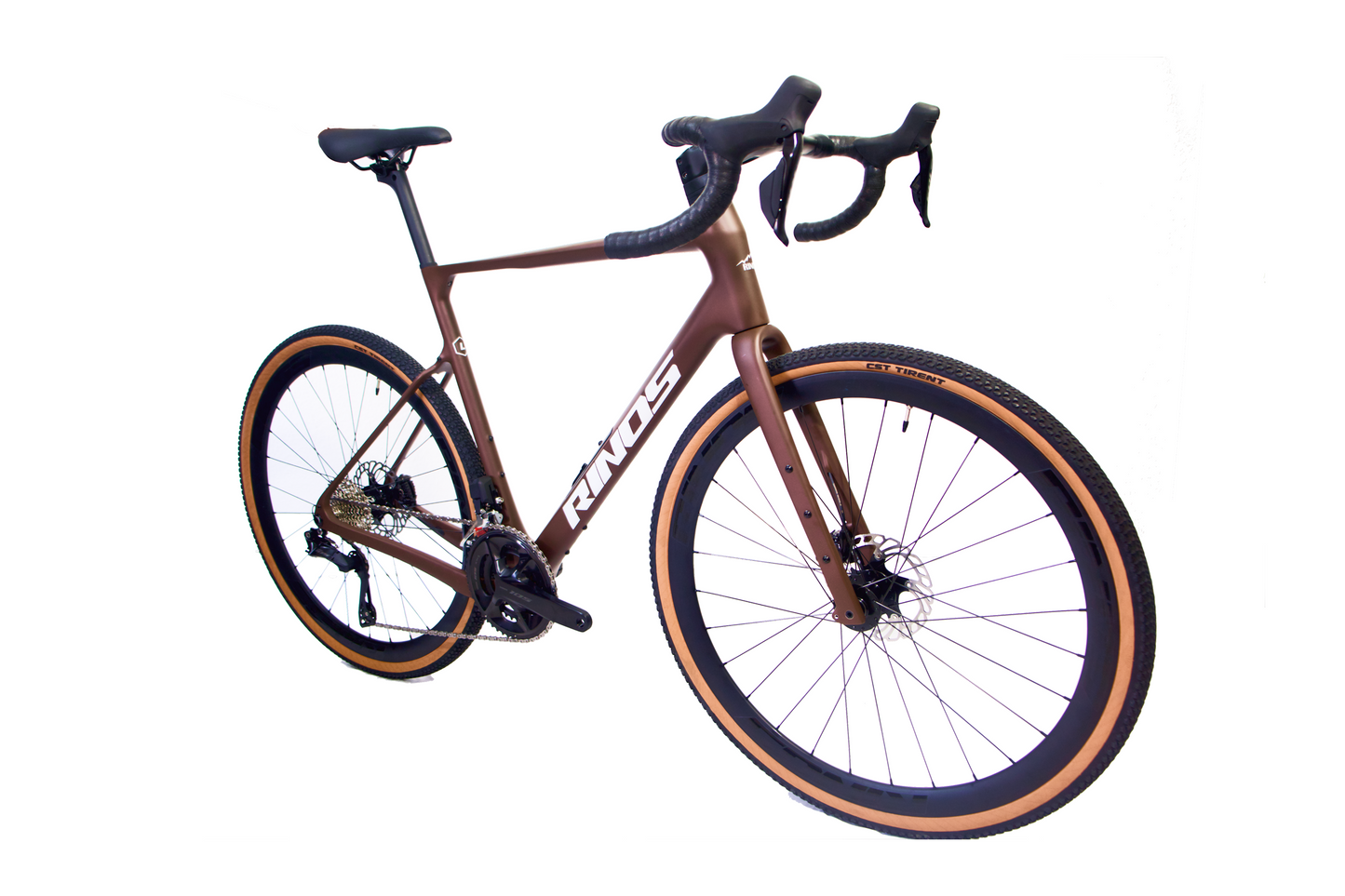 RINOS Carbon Gravel Bike Sandman8.0 Shimano 105 Di2 Coffee
