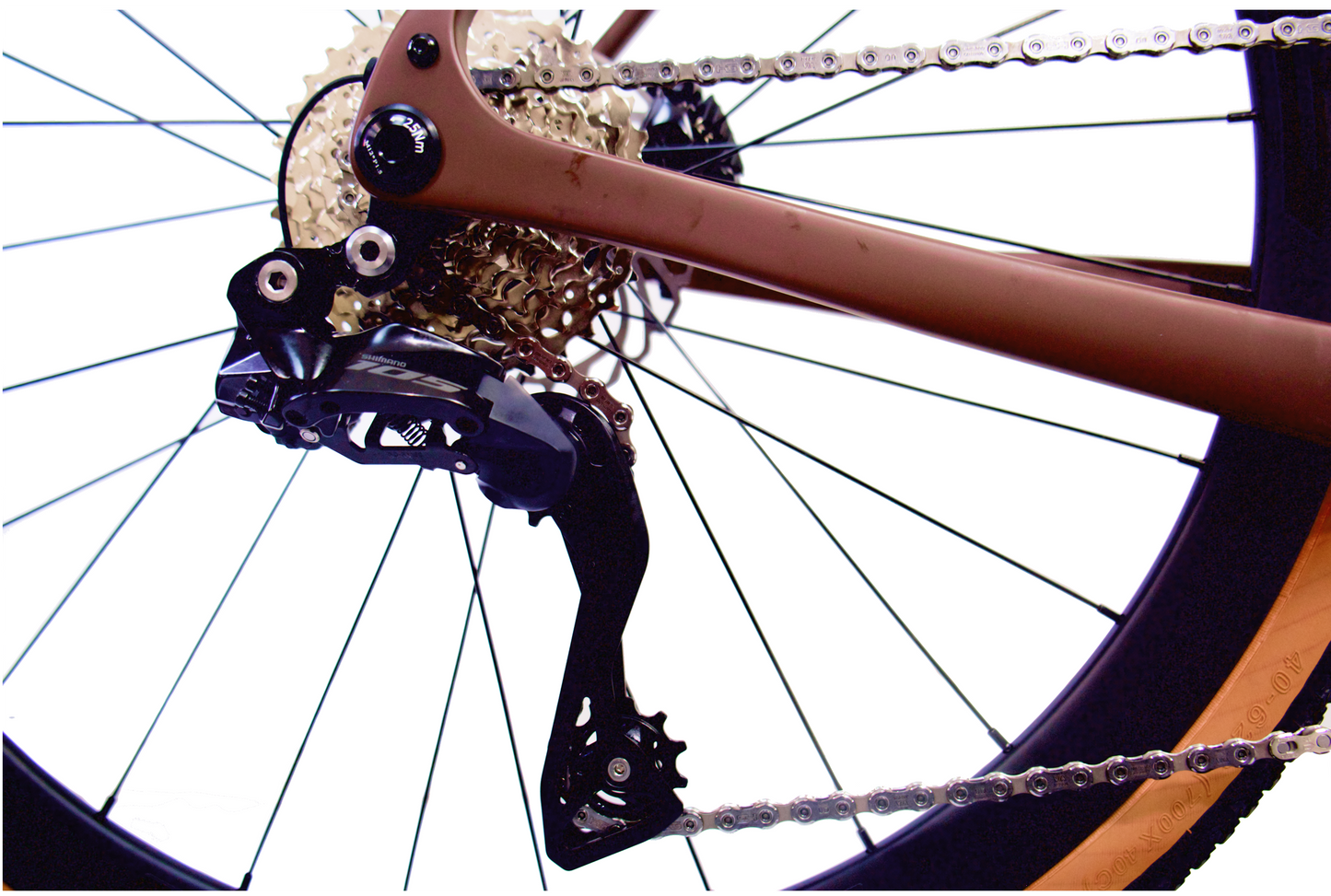 RINOS Carbon Gravel Bike Sandman8.0 Shimano 105 Di2 Coffee