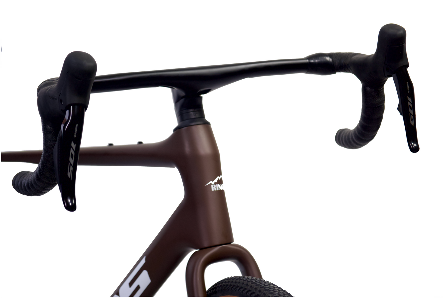RINOS Carbon Gravel Bike Sandman8.0 Shimano 105 Di2 Coffee