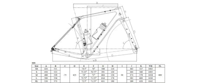 RINOS Frame set with fork seatpost handlebar carbon fiber T800