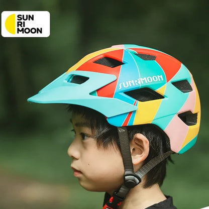 Sunrimoon Children Kids Helmet Lightweight with LED light