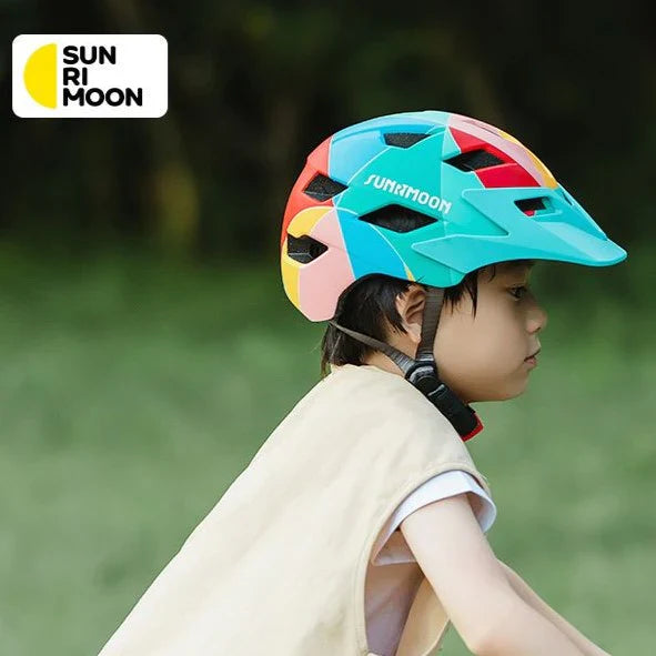 Sunrimoon Children Kids Helmet Lightweight with LED light